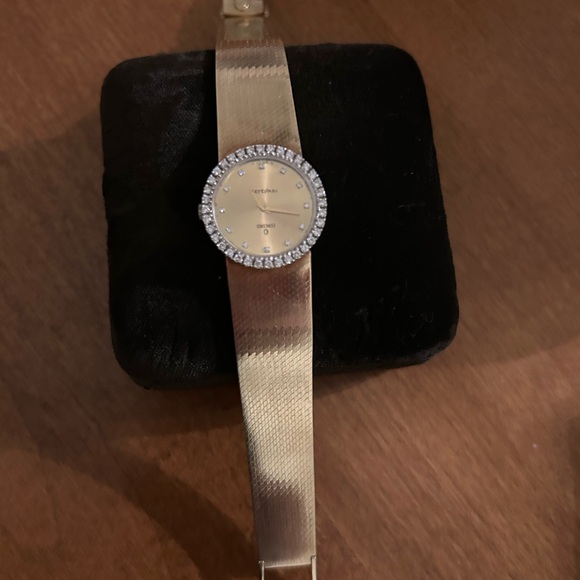 14k gold diamond ladies Concord watch, Vintage